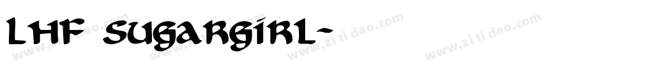 LHF Sugargirl字体转换